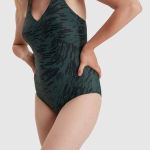 Maillot de bain Femme Lexi Printed noir/vert