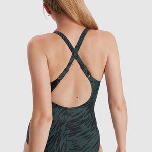 Maillot de bain Femme Lexi Printed noir/vert