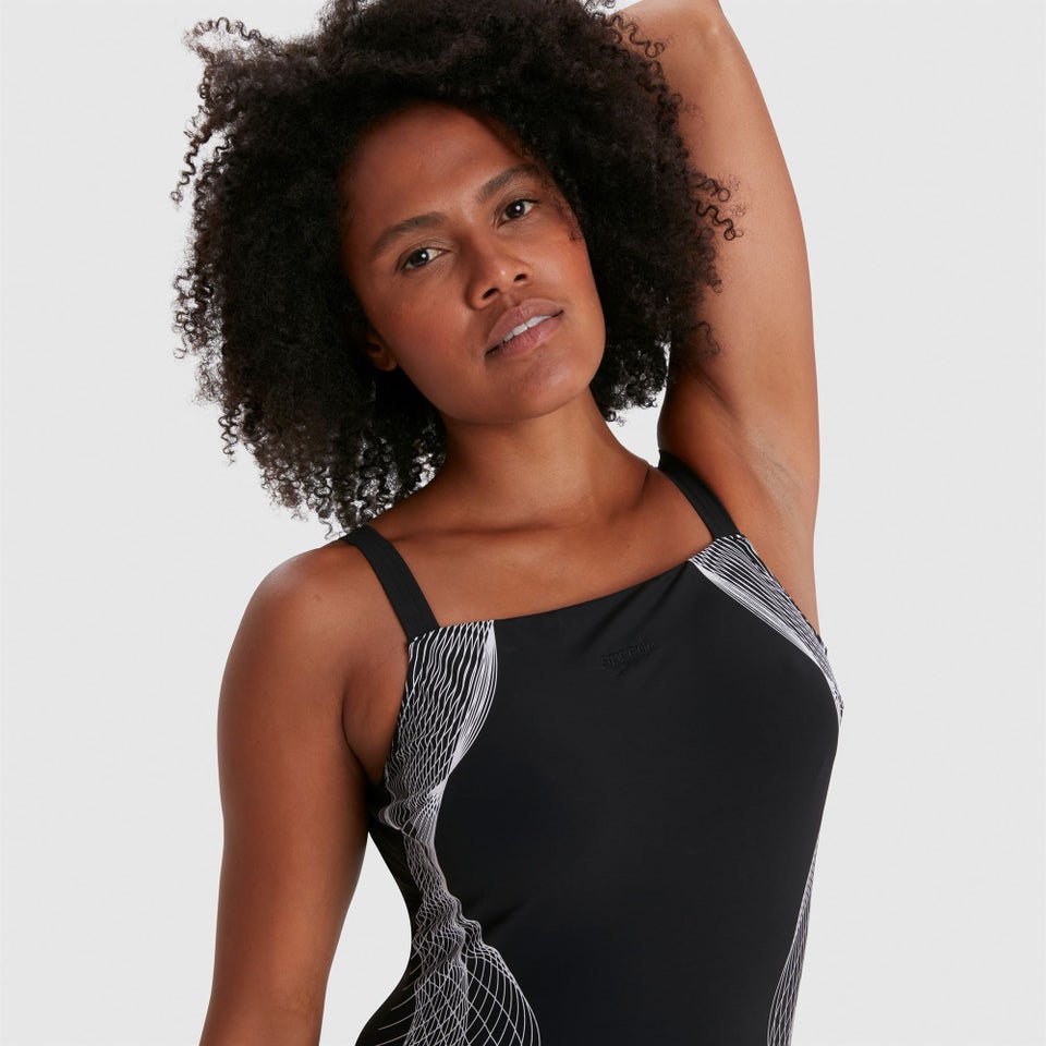 Maillot de bain Femme CrystalLux Imprimé noir/blanc