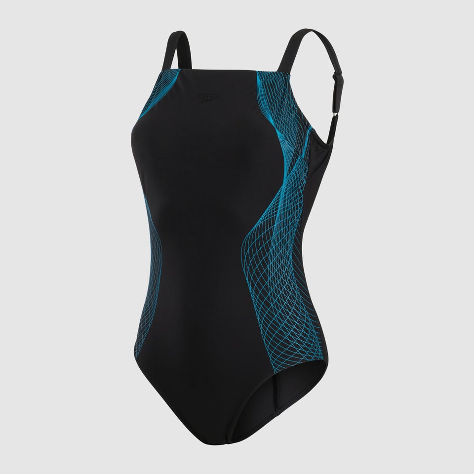 Maillot de bain Femme CrystalLux Printed noir/bleu