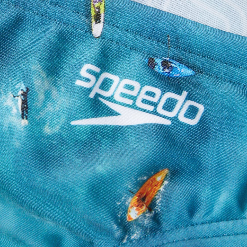 Slip de bain Homme Escape 5 cm bleu