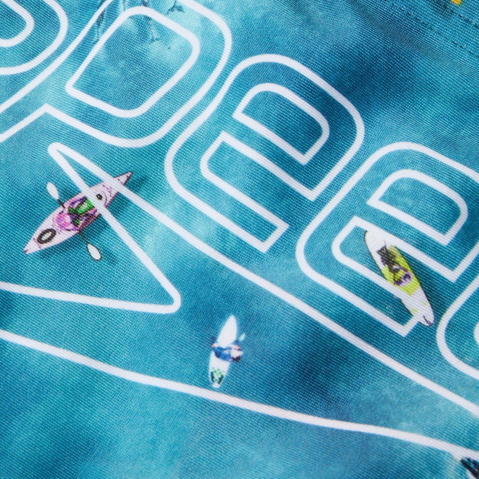 Slip de bain Homme Escape 5 cm bleu