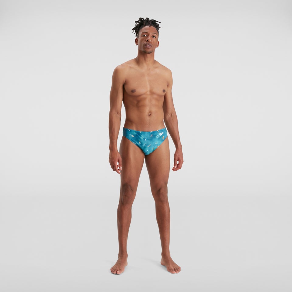 Slip de bain Homme Escape 5 cm bleu