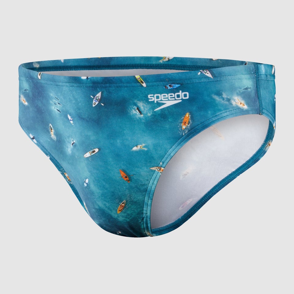 Slip de bain Homme Escape 5 cm bleu
