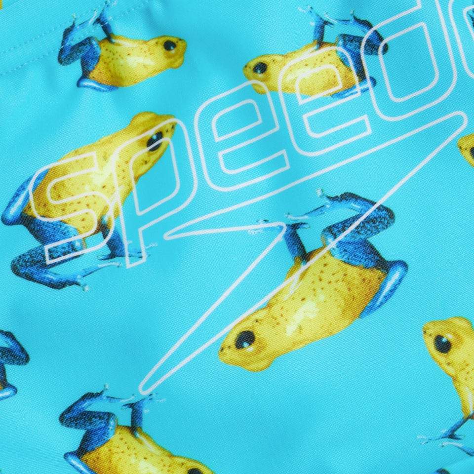 Slip de bain Homme Escape 5 cm jaune/bleu