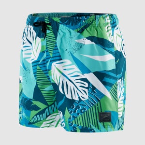 Short de bain Homme 35 cm Print Leisure vert/bleu