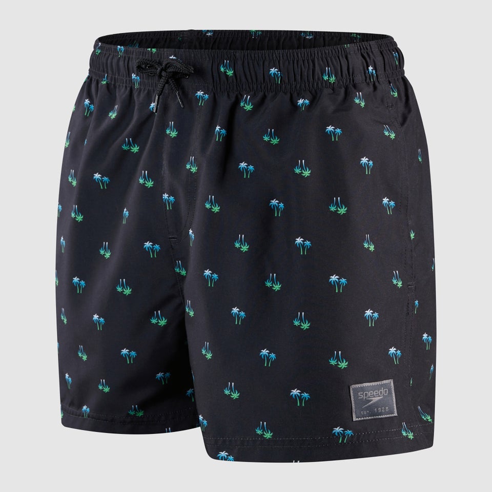 Short de bain Homme 35 cm Print Leisure noir/bleu