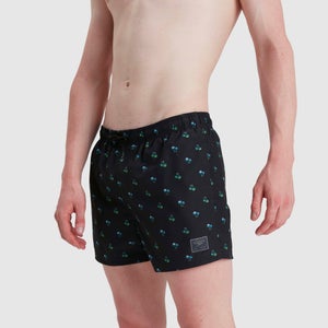 Short de bain Homme 35 cm Print Leisure noir/bleu