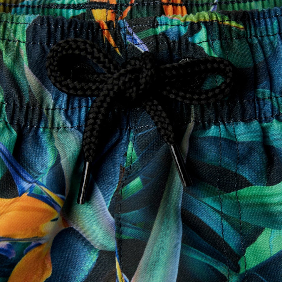 Herren Digital Printed Leisure 14" Badeshorts Schwarz/Grün