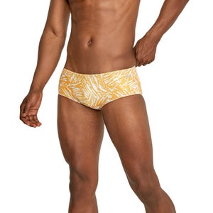 Men's Printed Euro Brief Yellow
