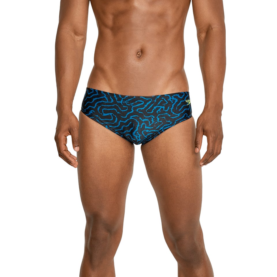 Men's Race Maze Brief Blue