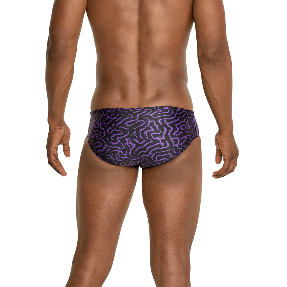 Men's Race Maze Brief Purple