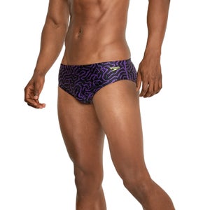 Men's Race Maze Brief Purple