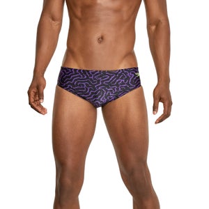 Men's Race Maze Brief Purple