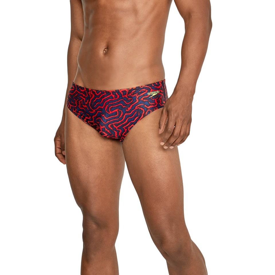 Men's Race Maze Brief Red