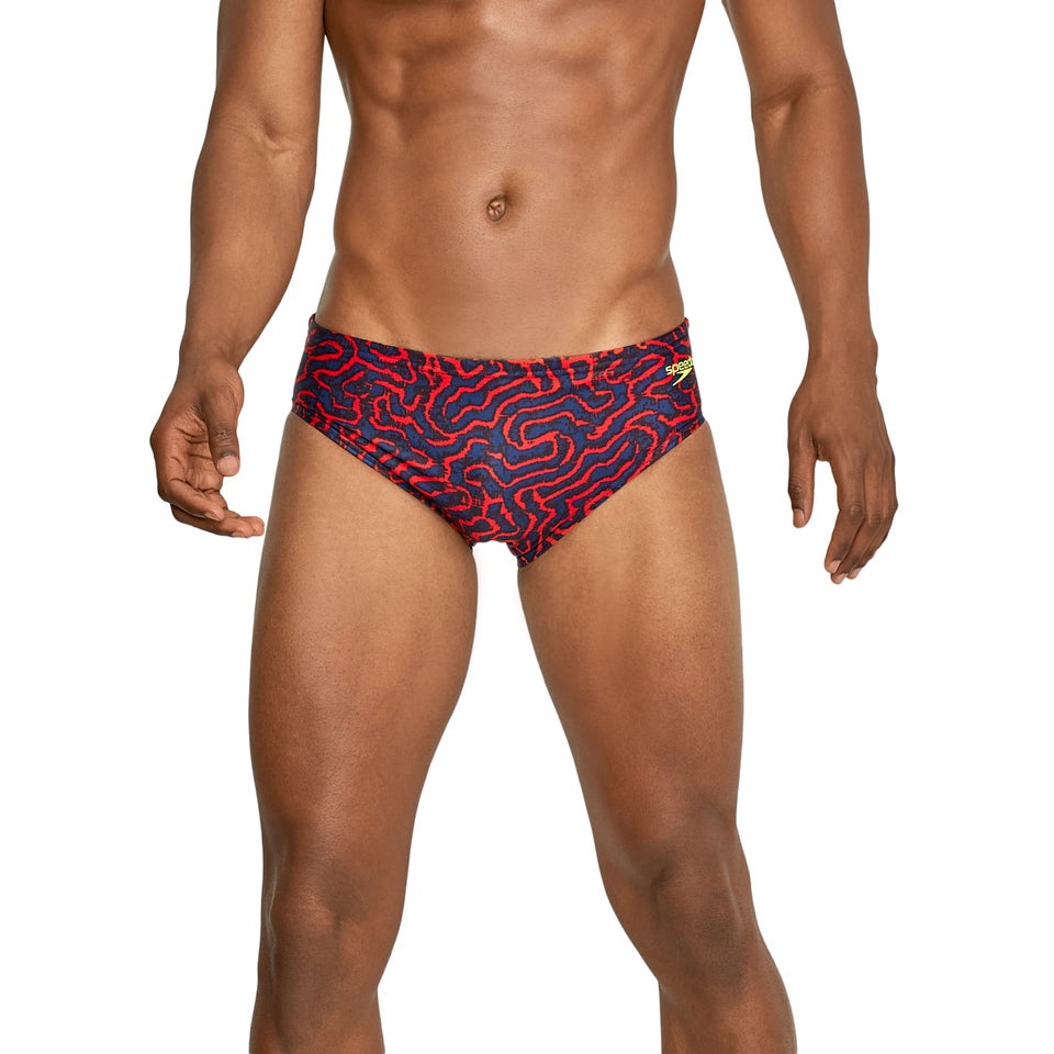 Men's Race Maze Brief Red