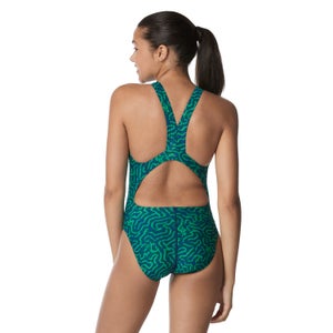 Women's Race Maze Super Pro Back One Piece Blue/Turquoise