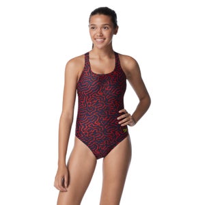 Women's Race Maze Super Pro Back One Piece Red