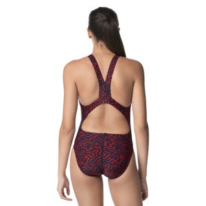 Women's Race Maze Super Pro Back One Piece Red