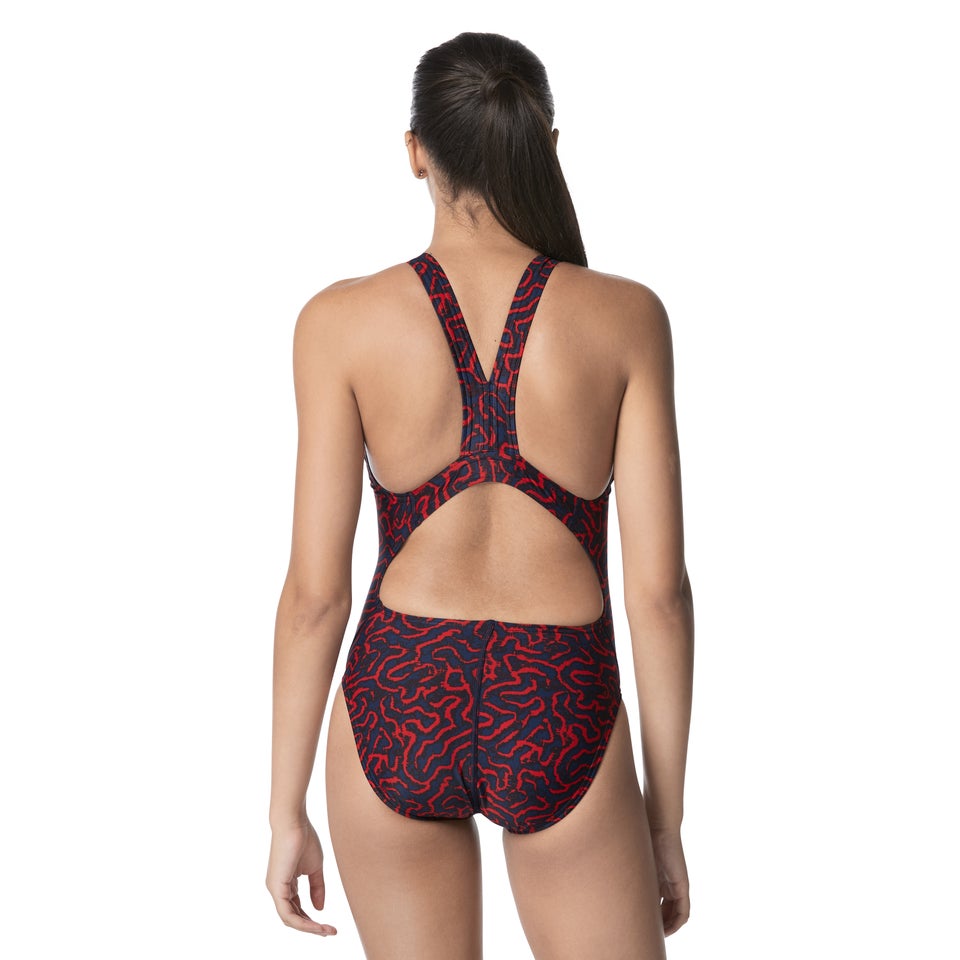 Women's Race Maze Super Pro Back One Piece Red