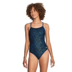 Women's Race Maze Flyback One Piece Blue - 24