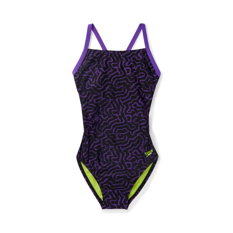 Women's Race Maze Flyback One Piece Purple