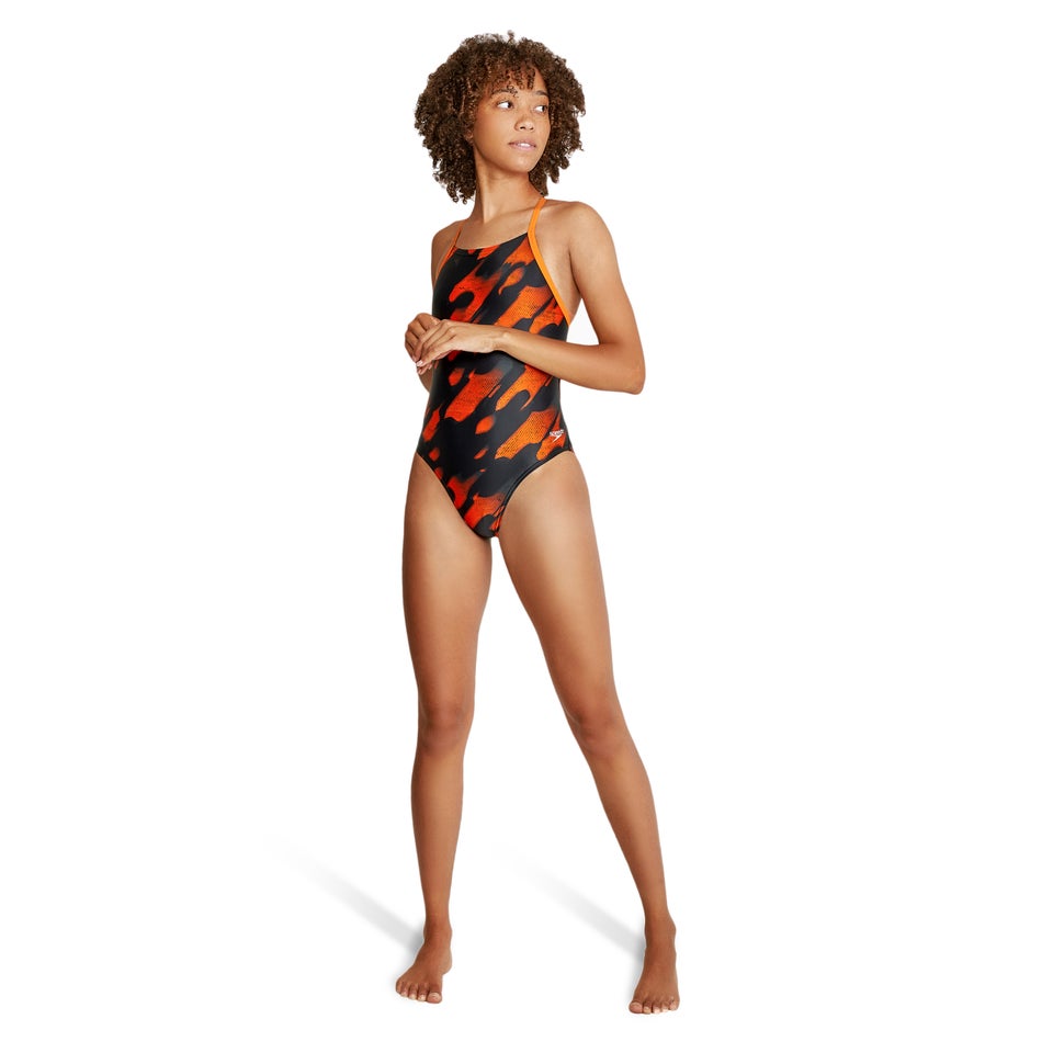 Women's Natural Wonder Crossback One Piece Orange
