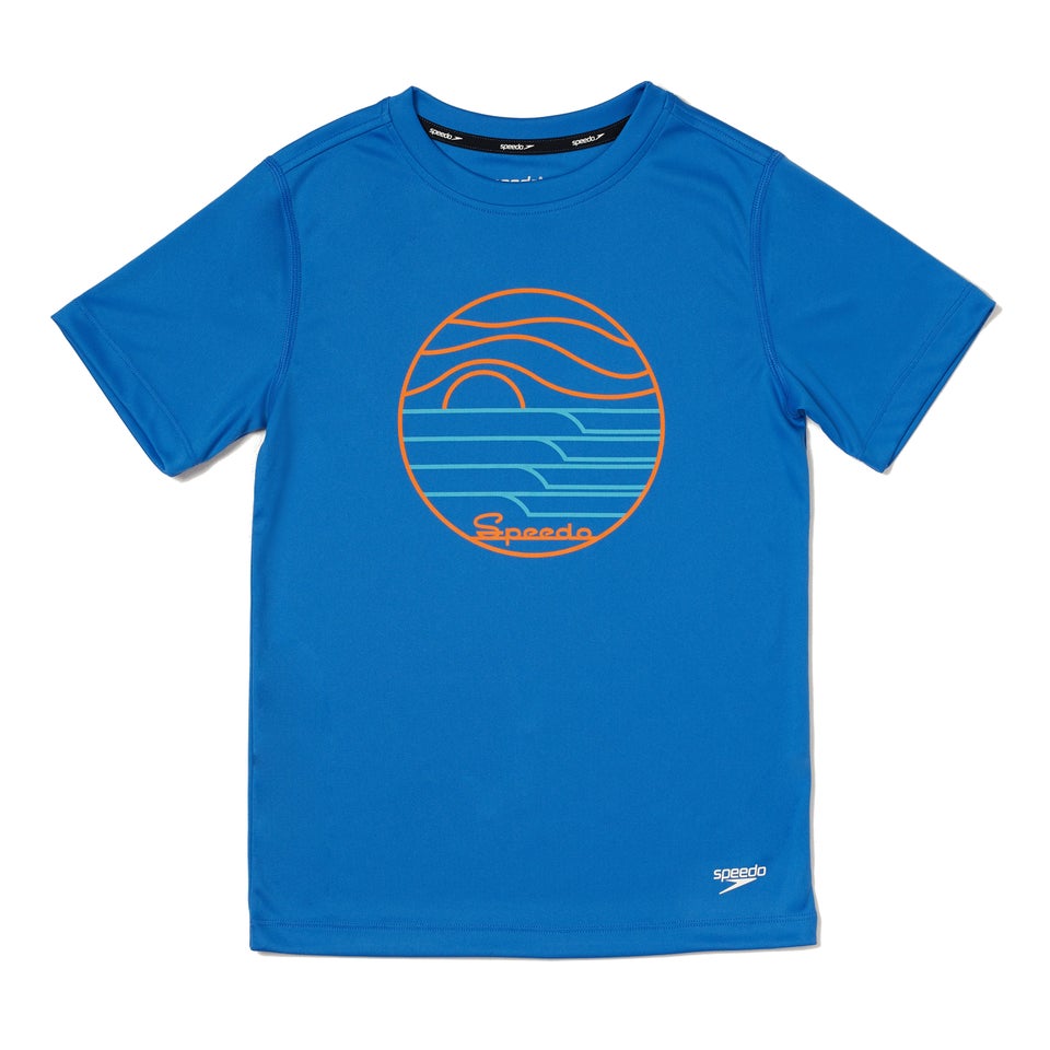 Short Sleeve Graphic Swim Shirt