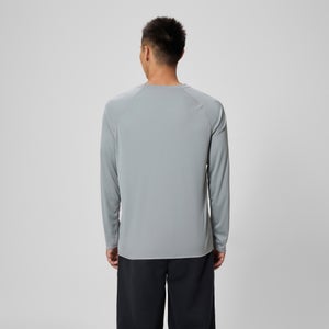 Men's Easy Solid Long Sleeve Swim Rashguard Gray