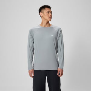 Men's Easy Solid Long Sleeve Swim Rashguard Gray