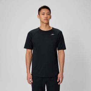 Maillot dermoprotecteur de bain manches courtes Speedo pour hommes, noir