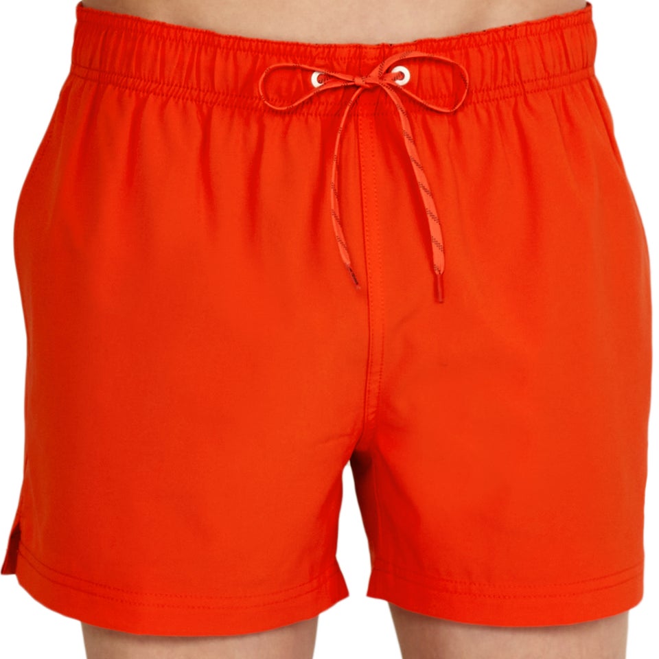 Men's Solid Redondo Edge 14" Volley Swim Trunks Orange