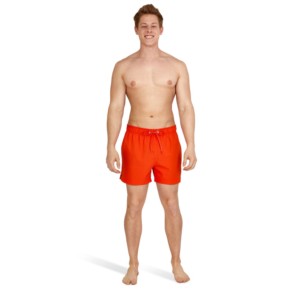 Men's Solid Redondo Edge 14" Volley Swim Trunks Orange