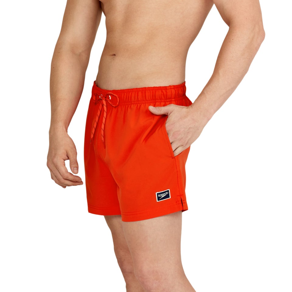 Men's Solid Redondo Edge 14" Volley Swim Trunks Orange