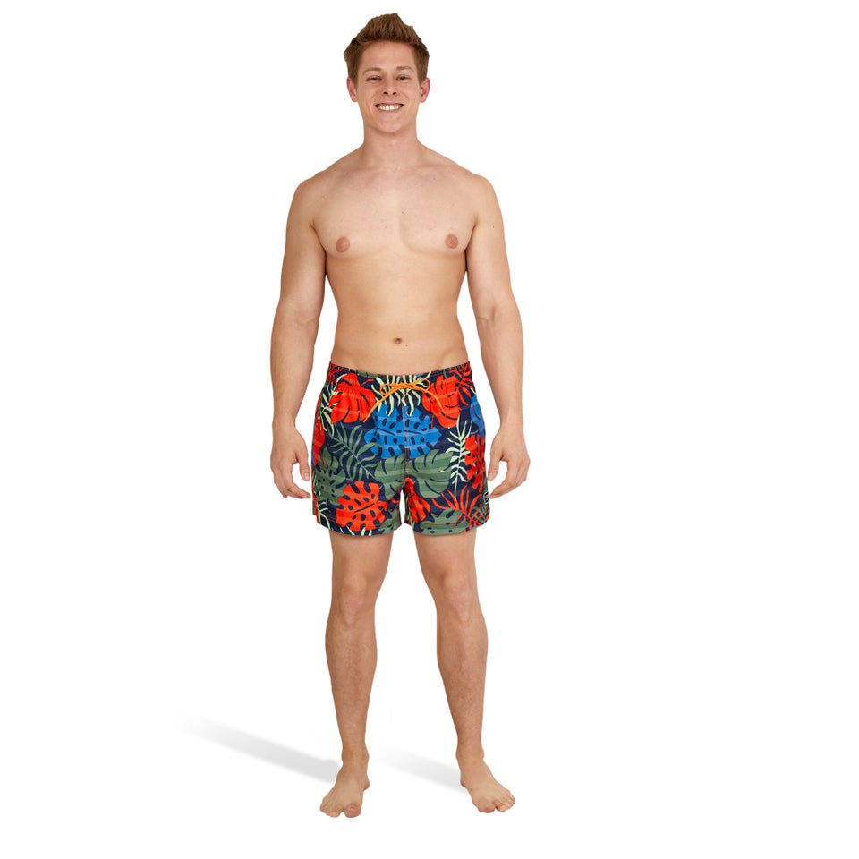 Men's Cali Palm Redondo Edge 14" Volley Swim Trunks Navy