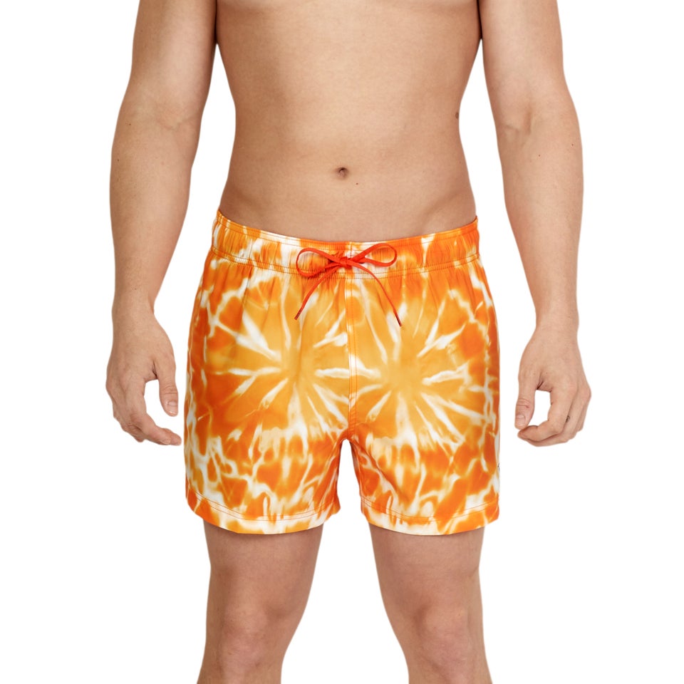 Men's Printed Redondo Edge 14" Volley Swim Trunks Orange