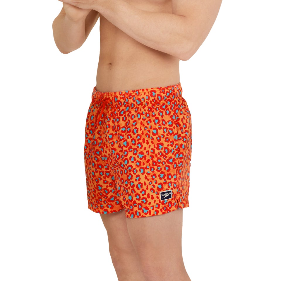 Men's Printed Redondo Edge 14" Volley Swim Trunks Orange