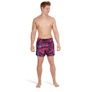 Men's Printed Redondo Edge 14" Volley Swim Trunks Purple