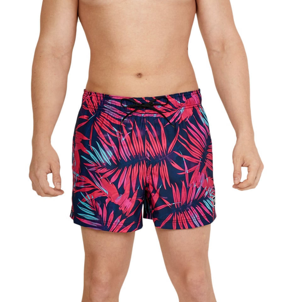 Men's Printed Redondo Edge 14" Volley Swim Trunks Purple