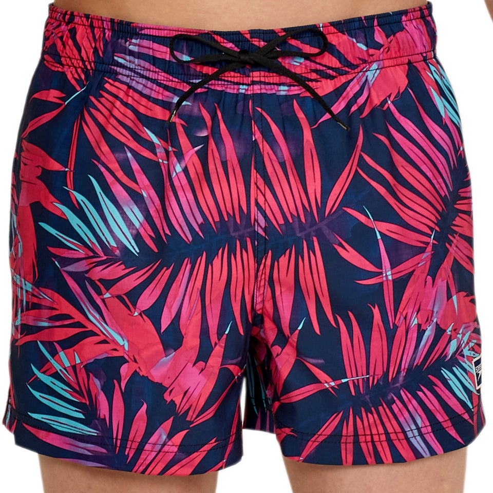 Men's Printed Redondo Edge 14" Volley Swim Trunks Purple