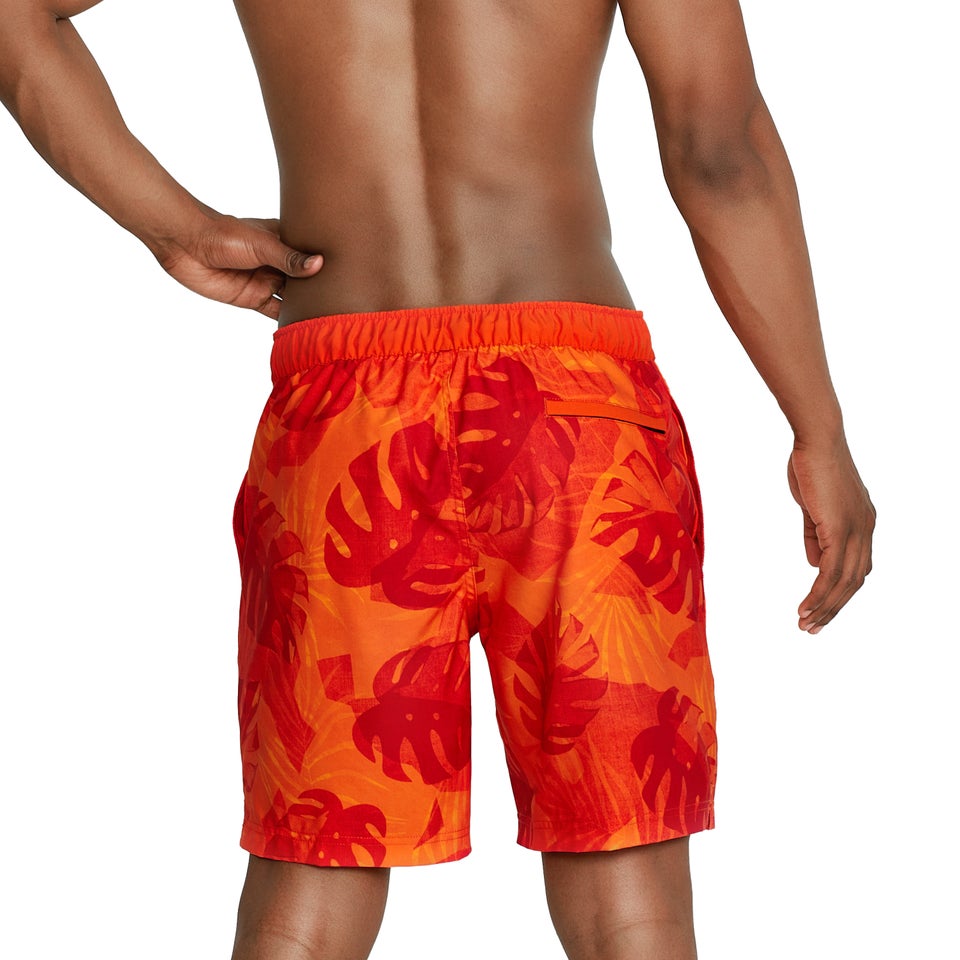 Men's Printed Bondi Basin Boardshort 18" Orange