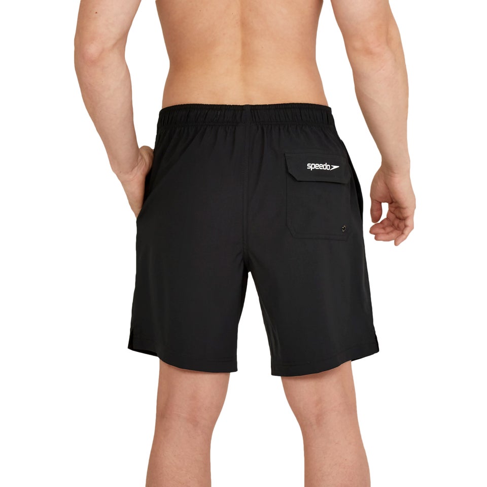 Men's Solid Redondo Edge 18" Volley Swim Trunks Black