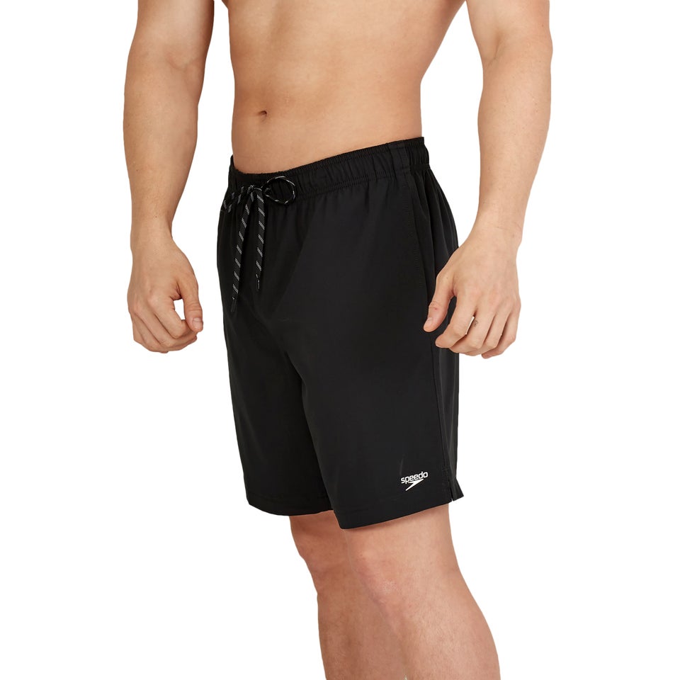 Men's Solid Redondo Edge 18" Volley Swim Trunks Black