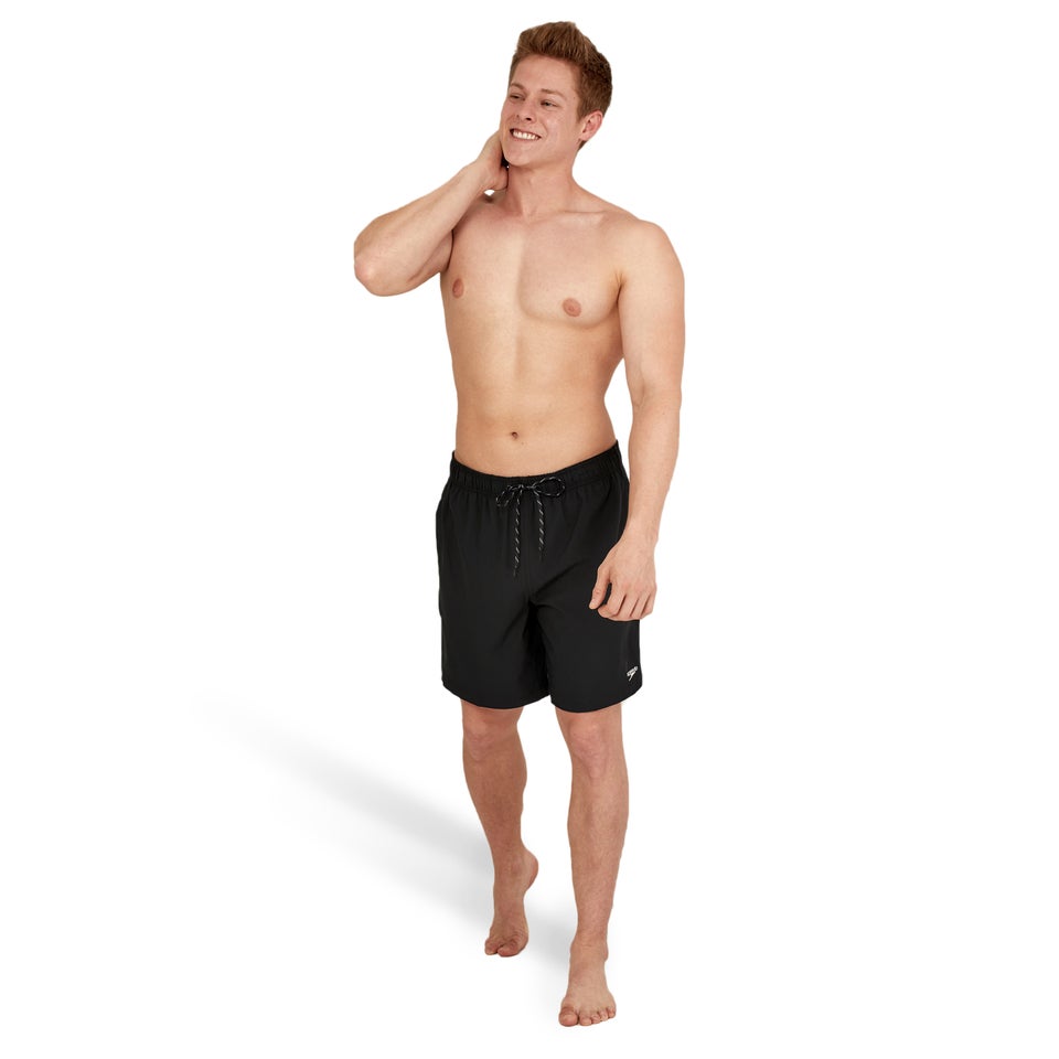 Men's Solid Redondo Edge 18" Volley Swim Trunks Black