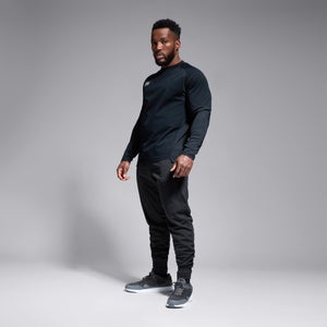 Mens Lightweight Fleece Jogger Black/Grey Black