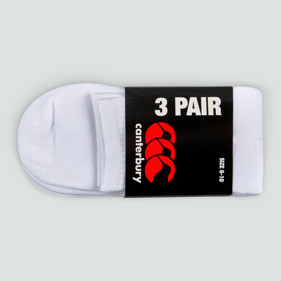 CANTERBURY CREW SOCK 3 PACK AU WHITE/NAVY