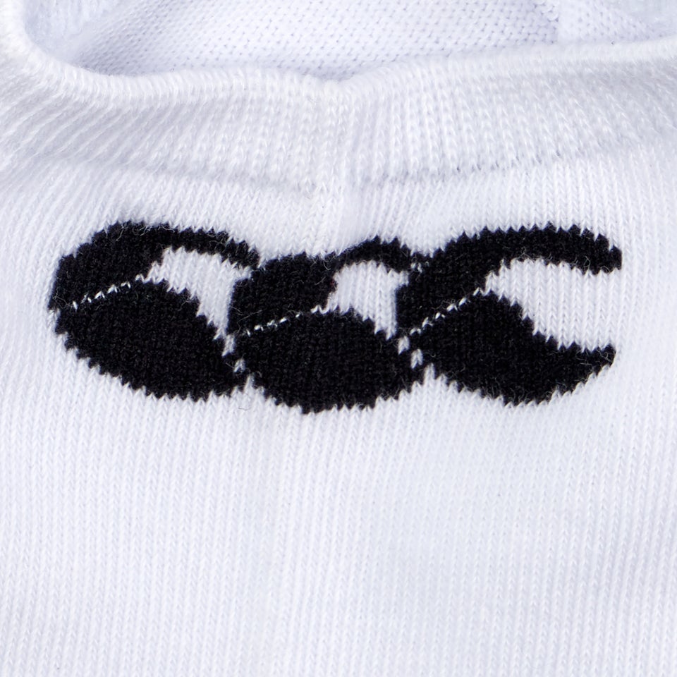 Adult Unisex Trainer Liners 3 Pack White/Black