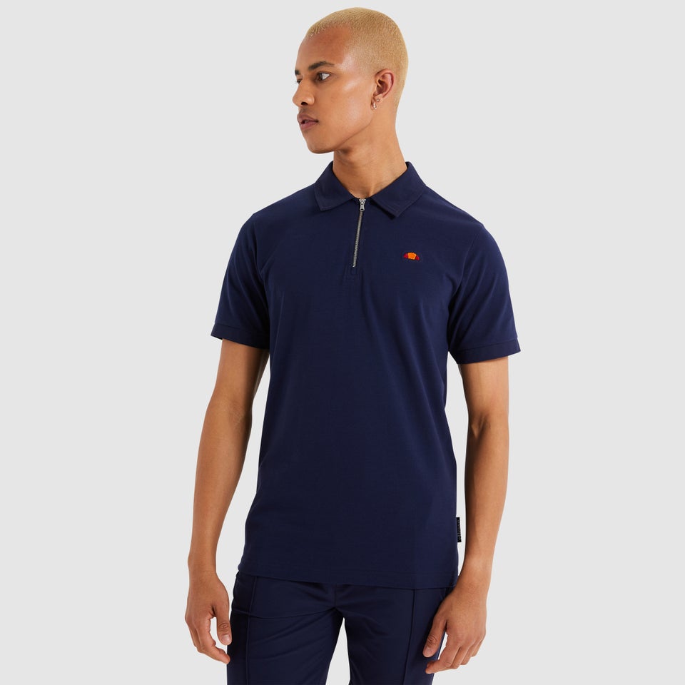 Men's Alcantara Polo Shirt Navy