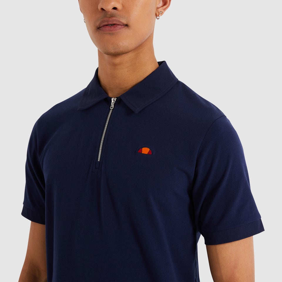 Men's Alcantara Polo Shirt Navy