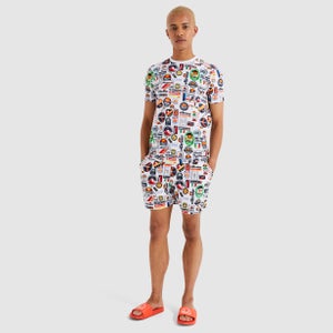 Men's Roulle Swim Shorts White